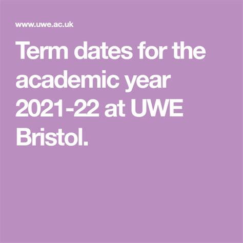 Part-time day release programme available over five to six years. . Uwe term dates